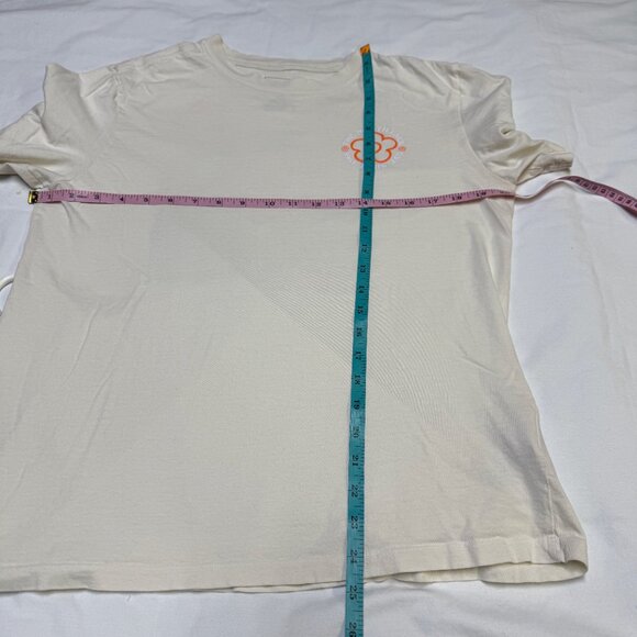 The North Face Women’s Strange Colorful World Tee Medium Ivory EUC - Picture 7 of 9